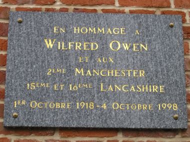 Plaque à Wilfred Owen #1/4